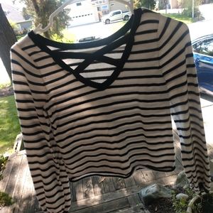 Long sleeve striped shirt